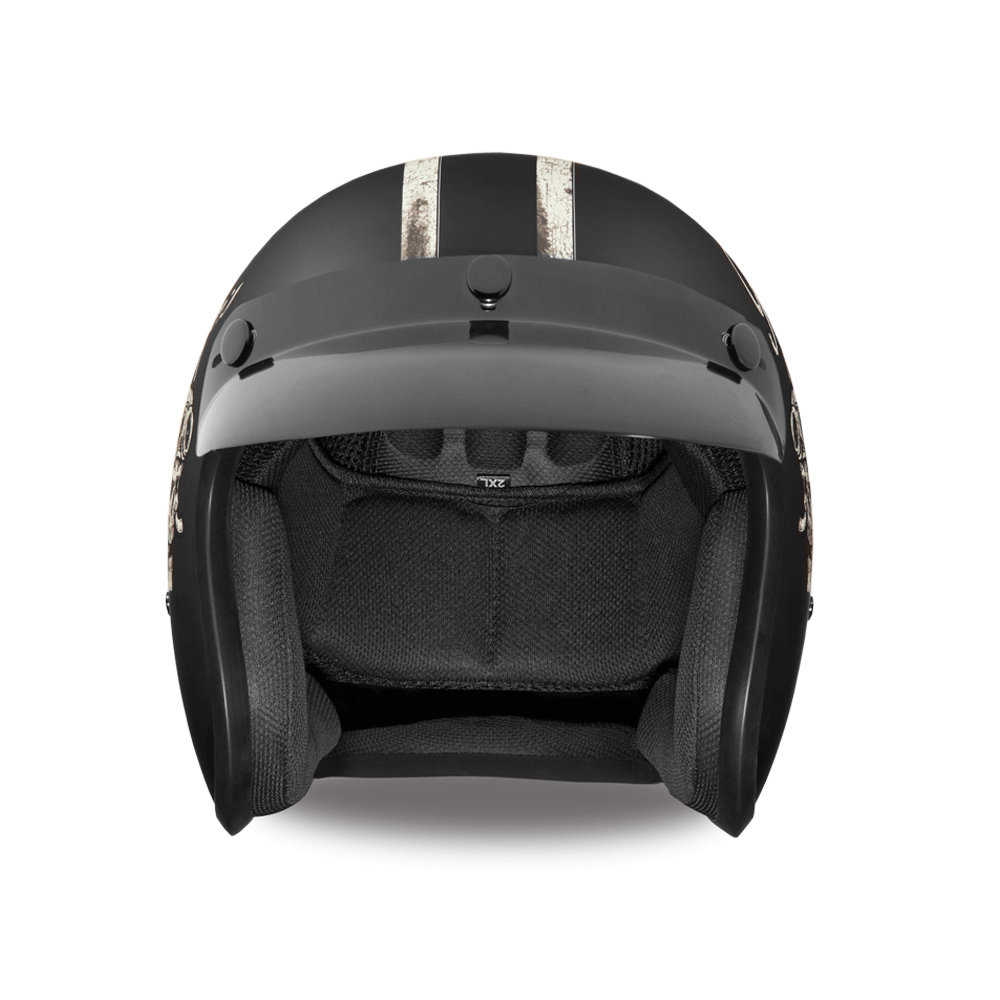 ac dc helmet motorcycle DC6-FAC D.O.T. DAYTONA CRUISER