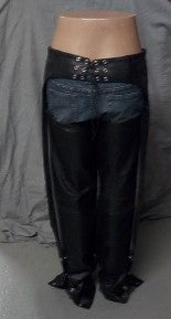 Unisex Motorcycle Chaps Flame Embroidery 1045F