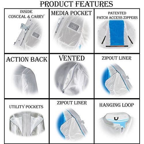 Milwaukee Leather Men's Vented Scooter Jacket MLM1506 MJ