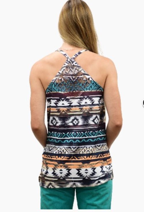 Ladies Beautiful Aztec Sublimation Design Tank - USA Made - 275025
