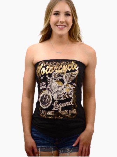 Ladies Beautiful Motorcycle Legend Design Tank - USA Made - 276545