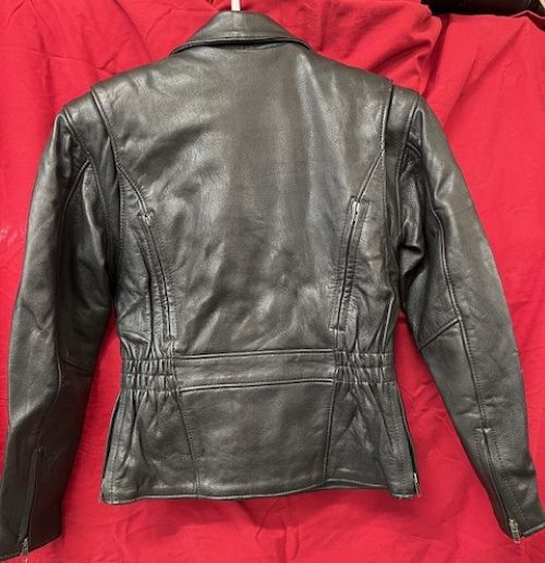 Ladies Leather Motorcycle Jacket - Super Nice - 293