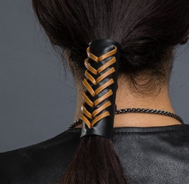 31432 4" PTH Black with Brown lace