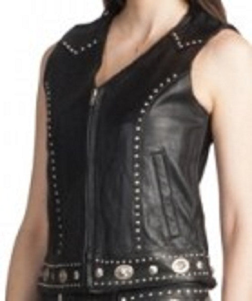 Ladies Studd and Concho Vest 4275 WV STD