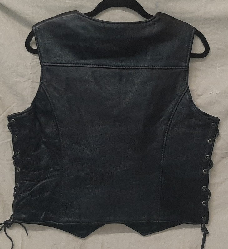 Ladies USA Made Leather Vest - 454