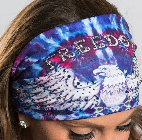 Red, White & Blue Freedom Headbands - A Patriotic Accessory 50105