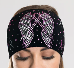 BLING PINK RIBBON W/WINGS EZ BANDZ 50322