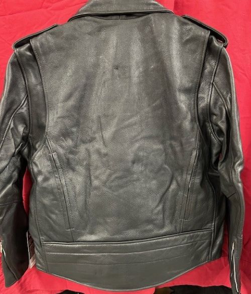 Men's Leather Motorcycle Jacket Zip Out Liner Made in the USA - 545