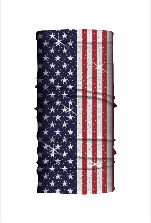 USA Flag Soaker Tube with Gems
