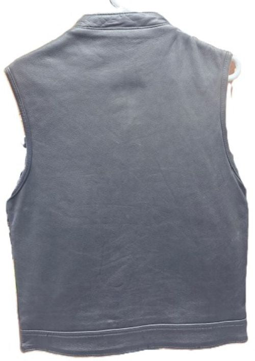 Men's Made in the USA Club Style Motorcycle Vest Leather 650