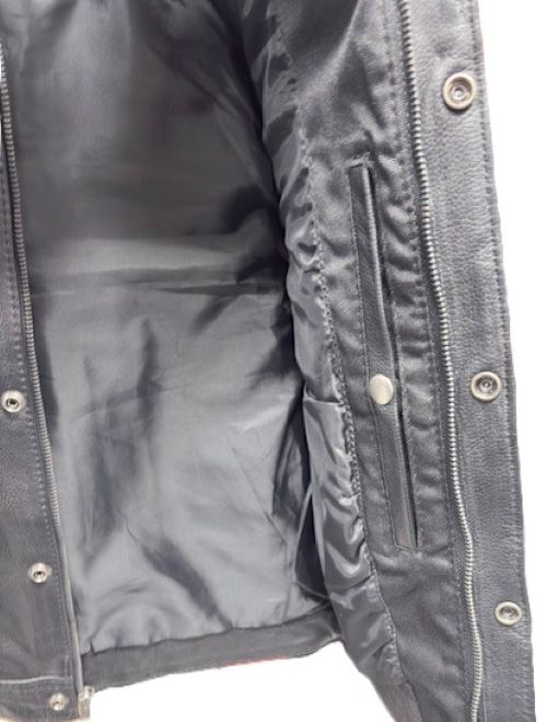 Men's Made in the USA Club Style Motorcycle Vest Leather 650