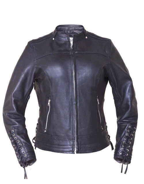 6801.PL WJ Ladies nice leather riding jacket