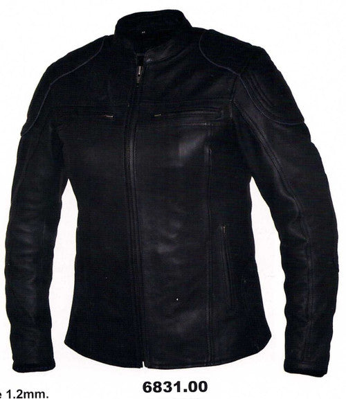 Women's Leather Biker Jacket with Zip Out Liner 6831