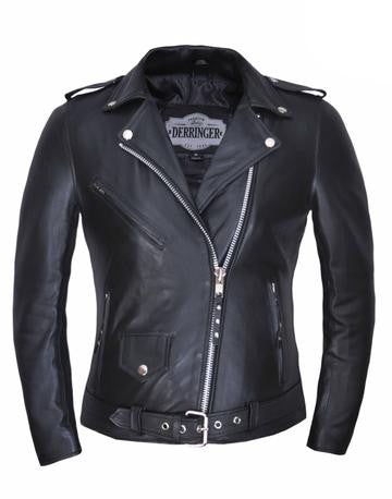 Ladies Black Lambskin Jacket 6832