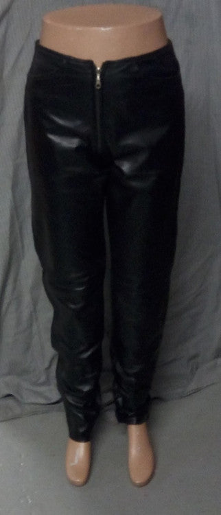 Women's Hip Hugger Leather Pants 713