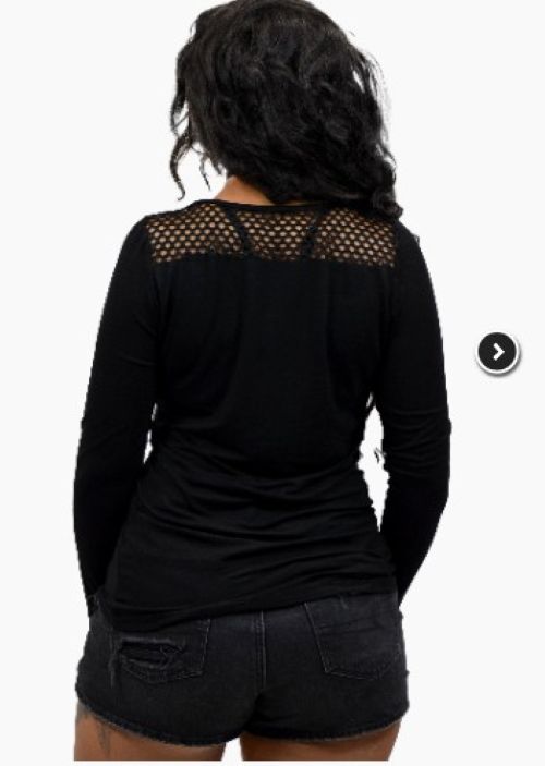 Ladies Long Sleeve My Bike Makes Me Happy Shirt - USA Made - 7194