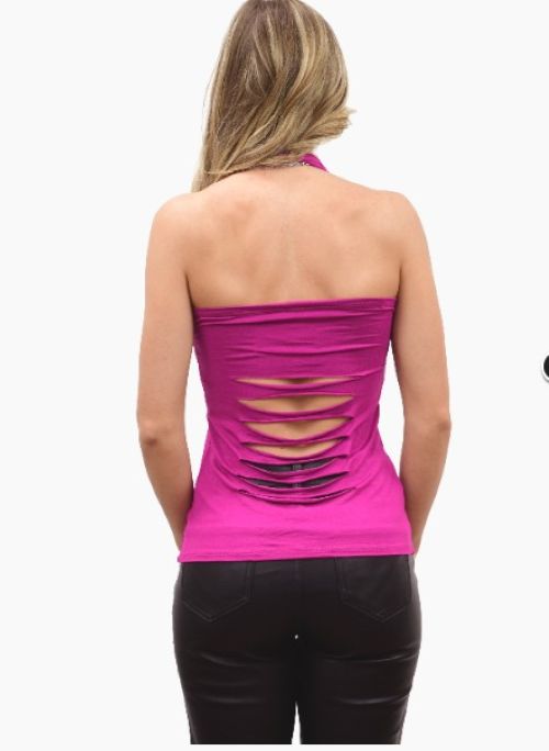 Ladies Beautiful Pink Cross, Wing and Roses Design Tank - USA Made - 7583