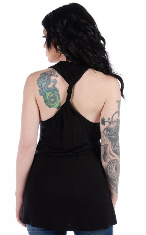 Twist Back Tank Ladies Top 7677 Made in the USA