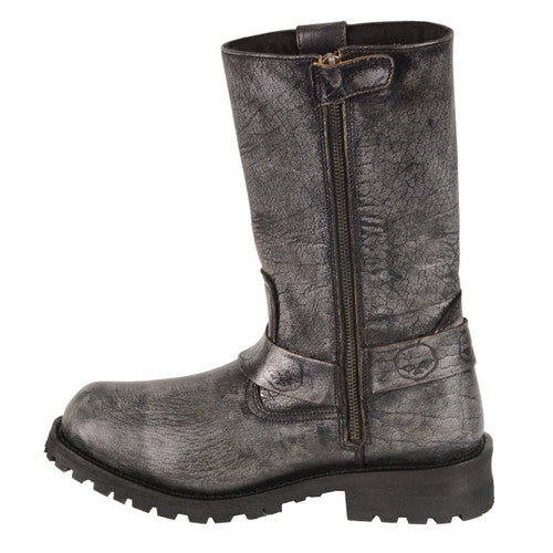 Men's Distressed Gray 11"Inch Square Toe Boot