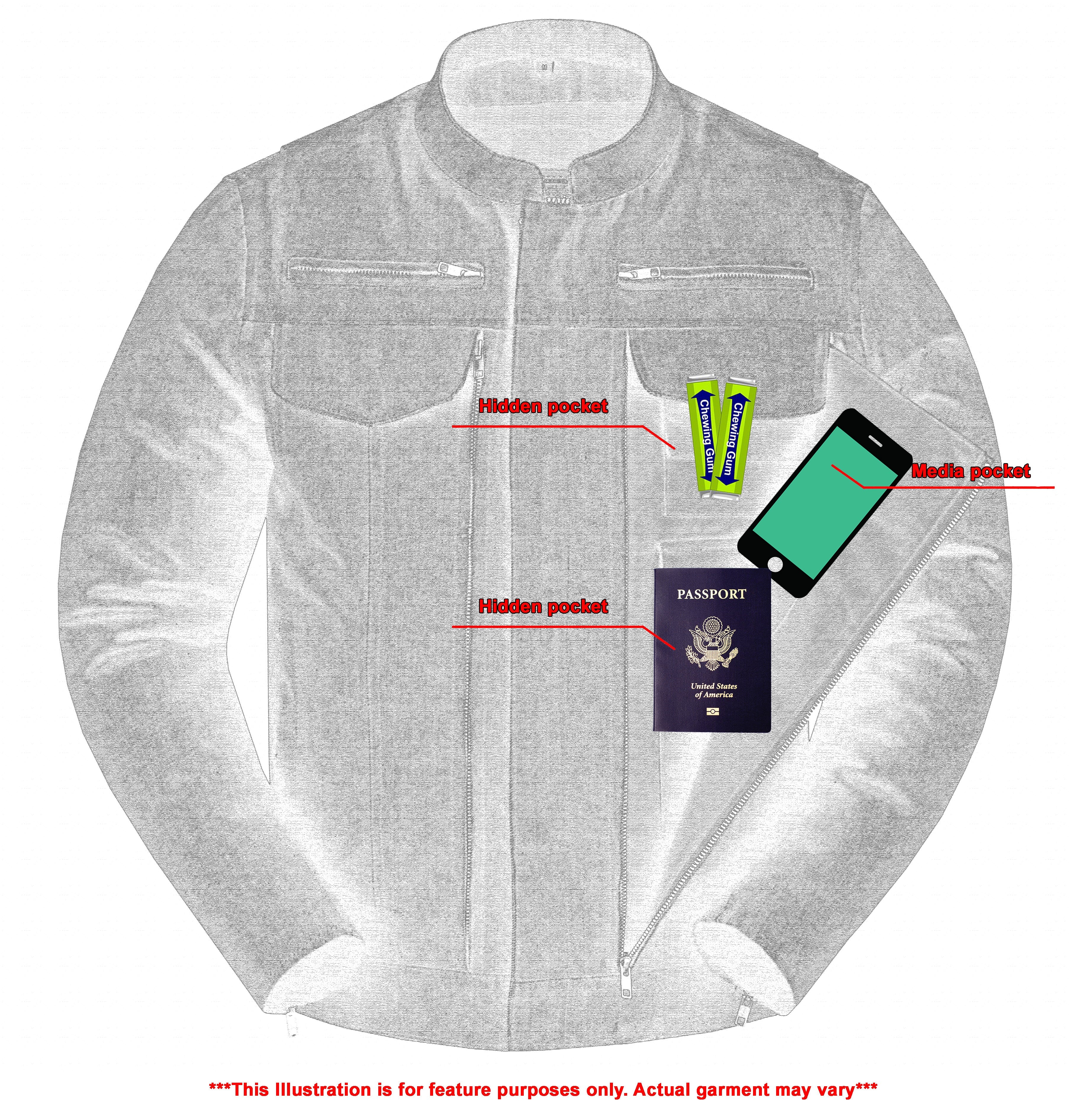 DM Mens Rough Rub-Off Denim Jacket