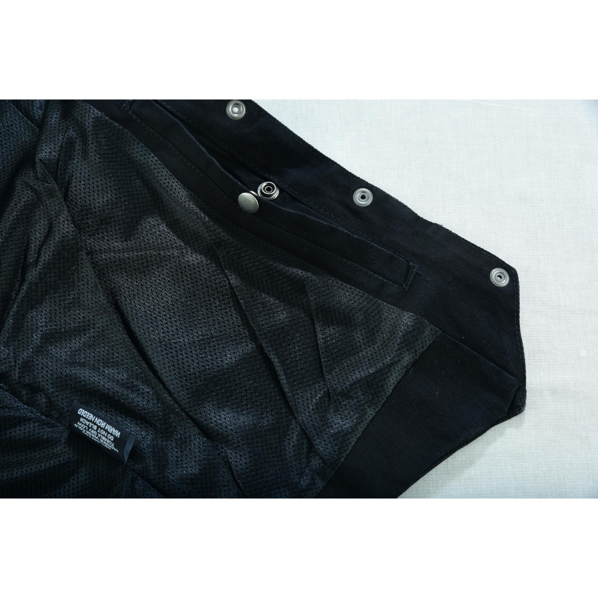 DM Women's Denim Classic Plain Sides Vest