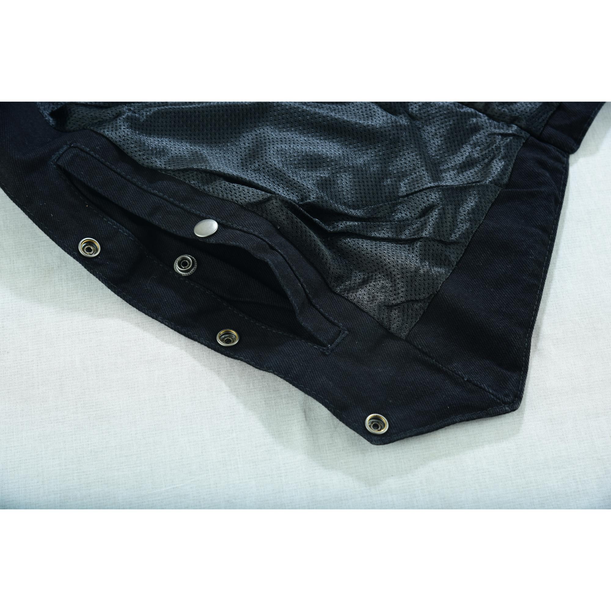 DM Women's Denim Classic Plain Sides Vest