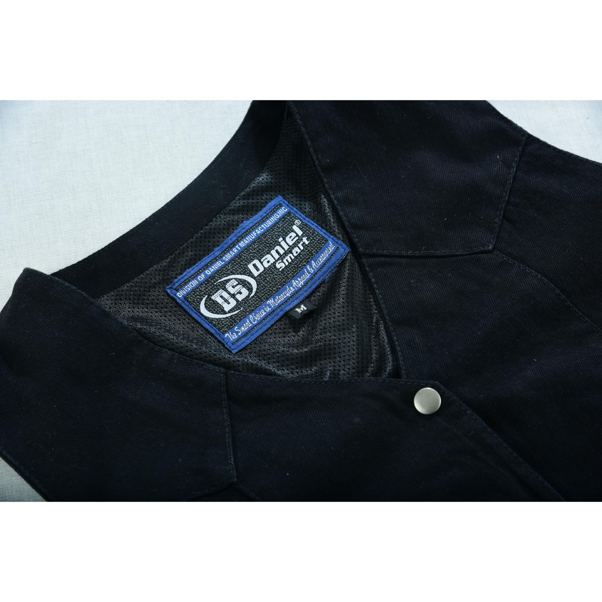 DM Women's Denim Classic Plain Sides Vest