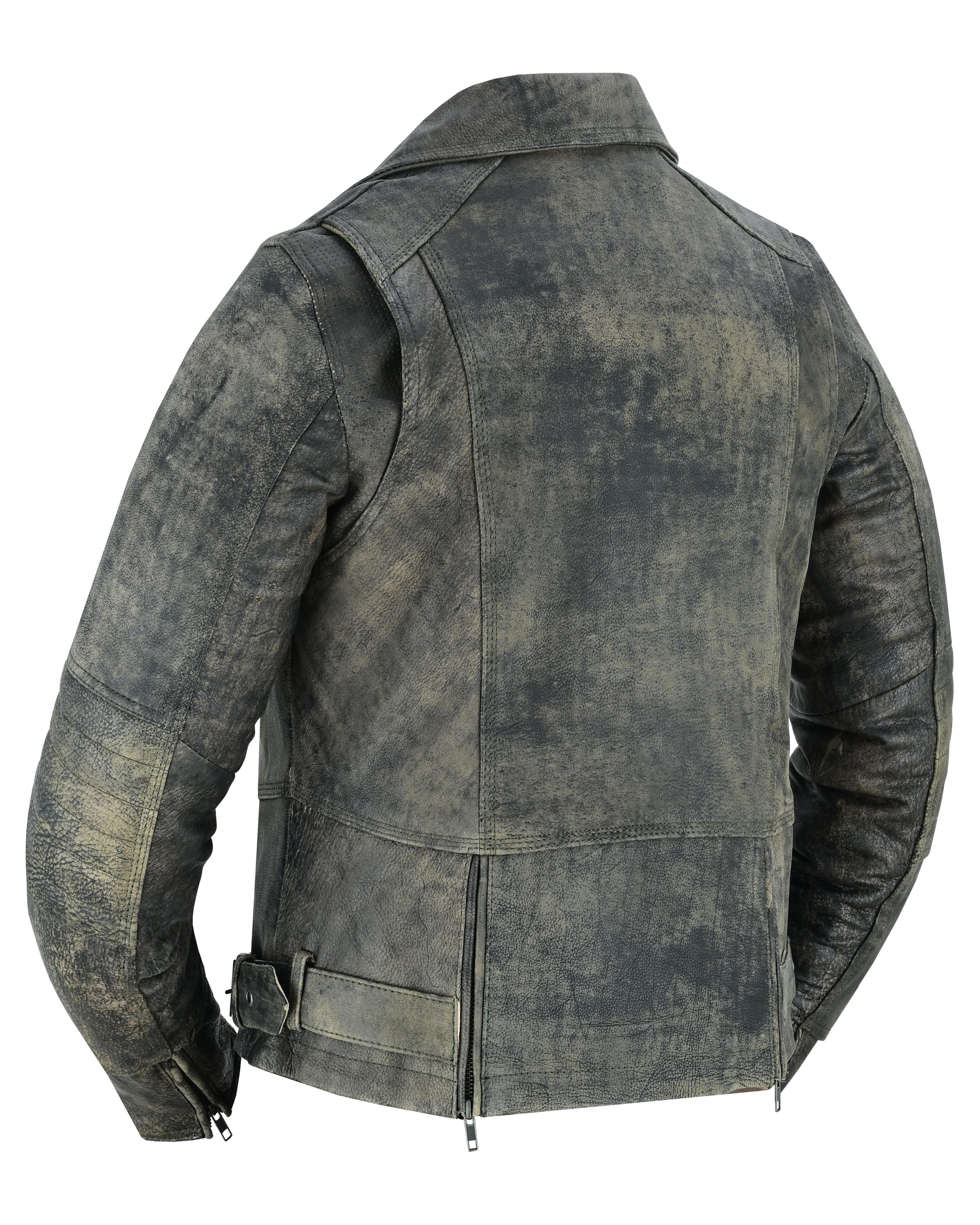 DS Women's Updated Stylish Antique Brown M/C Jacket