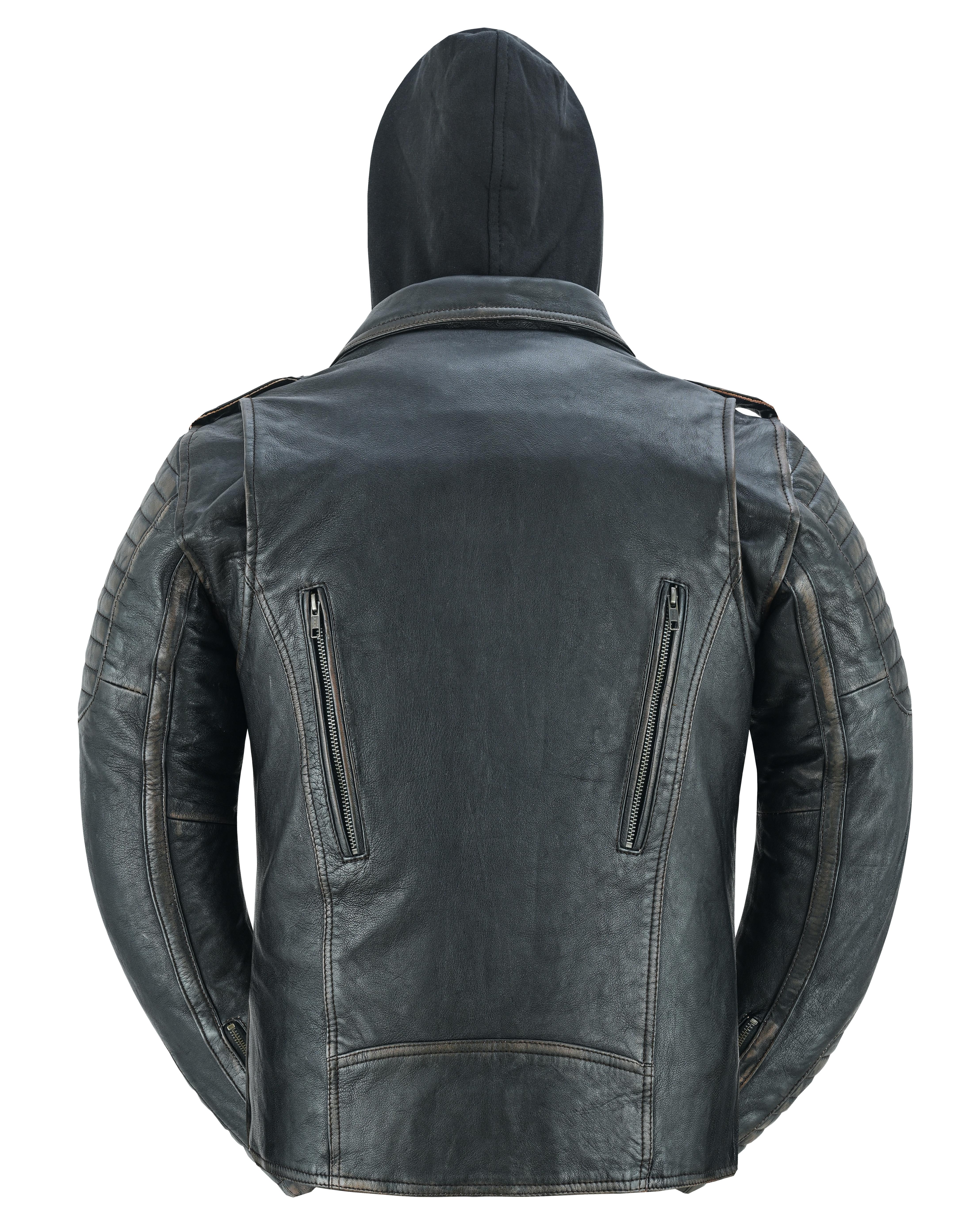 DS Women's Lightweight Drum Dyed Distressed Naked Lambskin M/C Jac