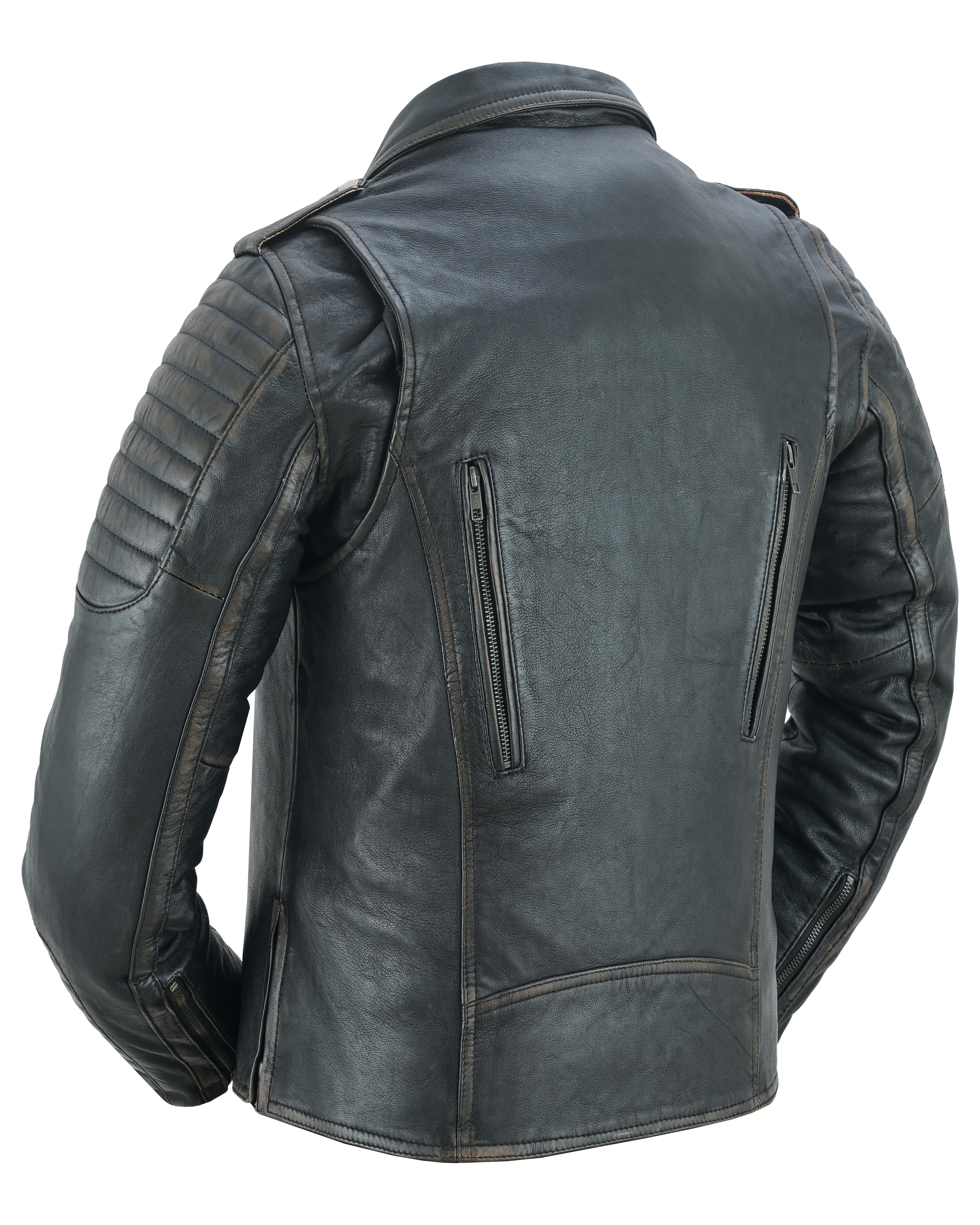 DS Women's Lightweight Drum Dyed Distressed Naked Lambskin M/C Jac