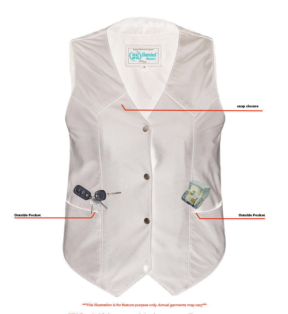 DS Women's Classic Plain Side Vest