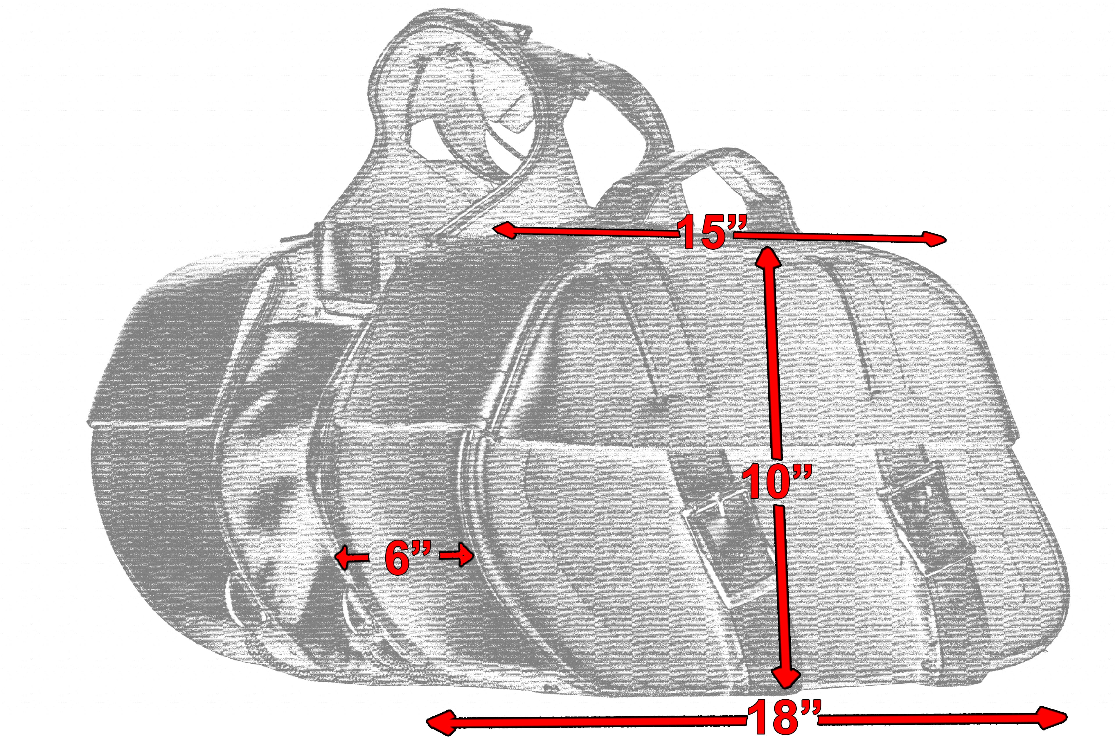 DS Two Strap Saddle Bag