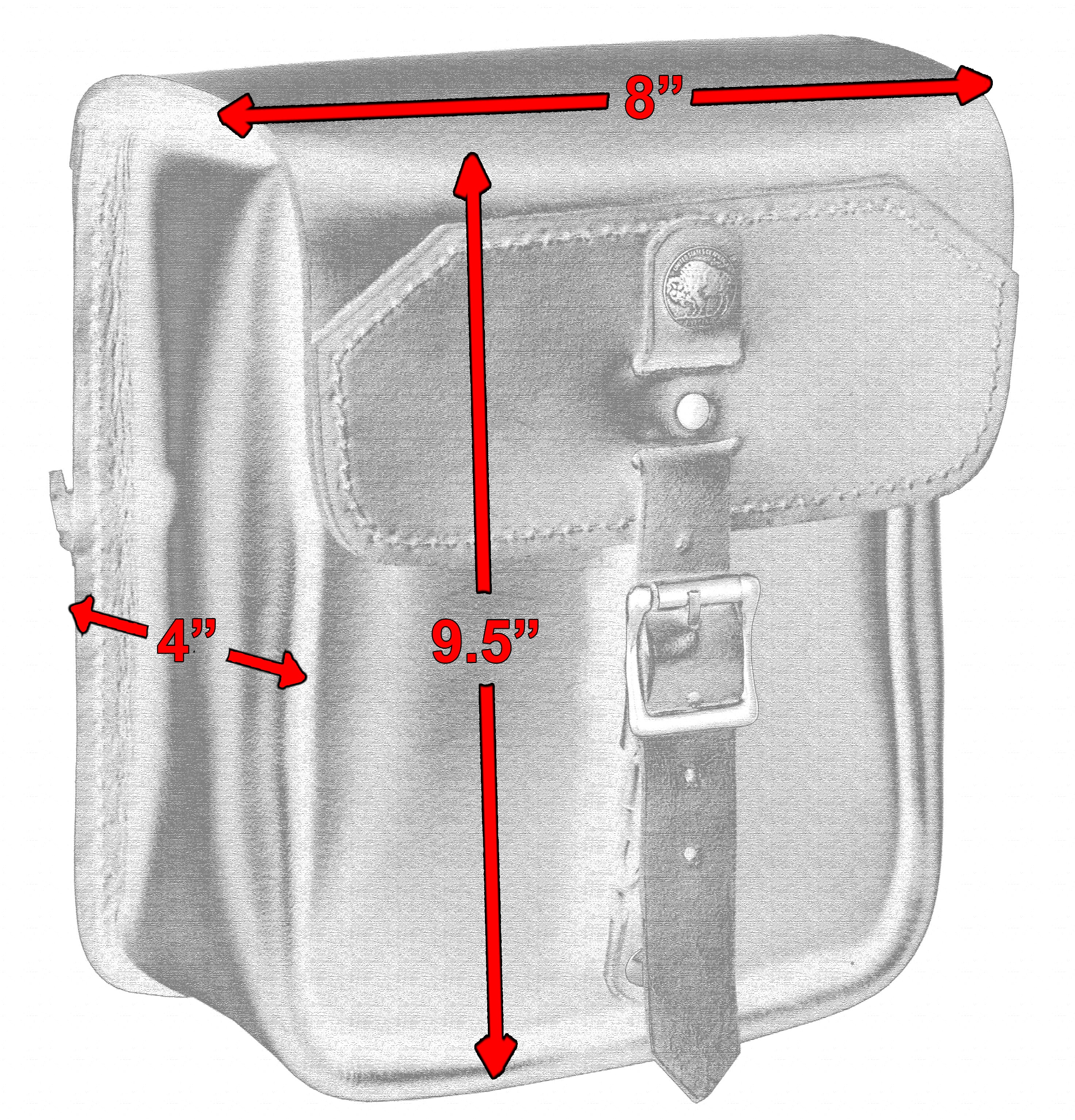 DS Premium Leather Large Tool Bag for Sissybar