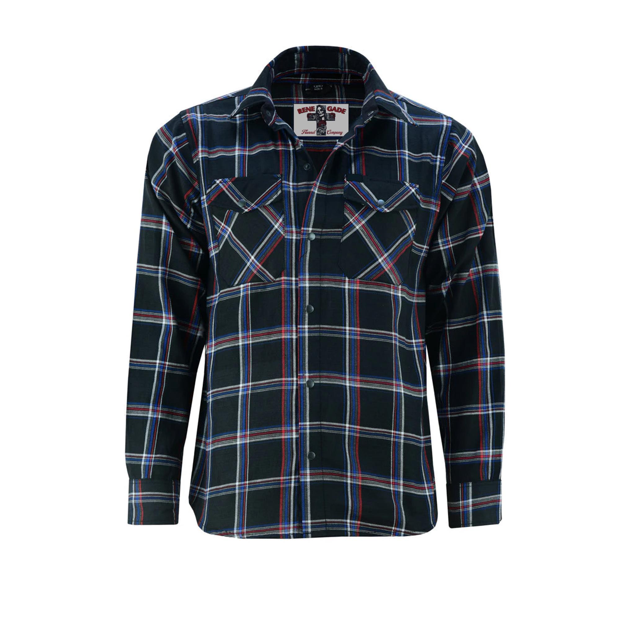 DS Flannel Shirt - Black, Red and Blue