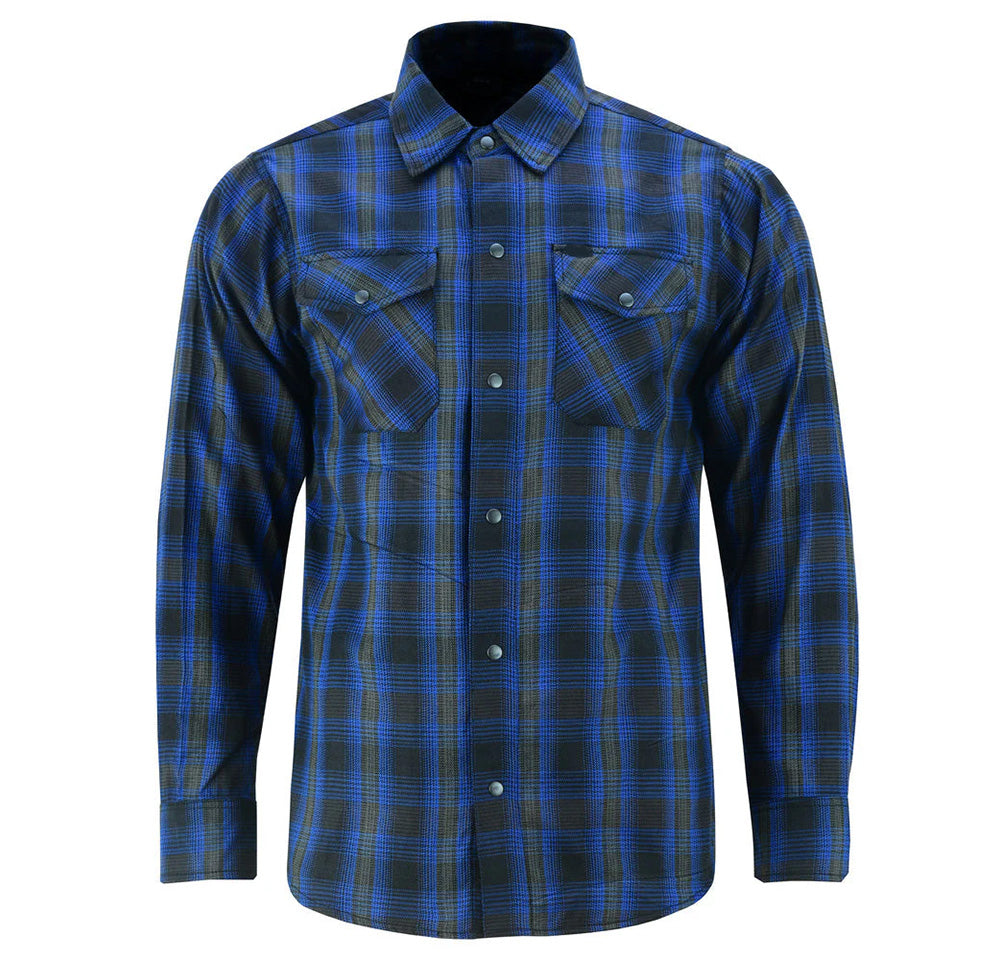 DS Flannel Shirt - Daze Blue and Black