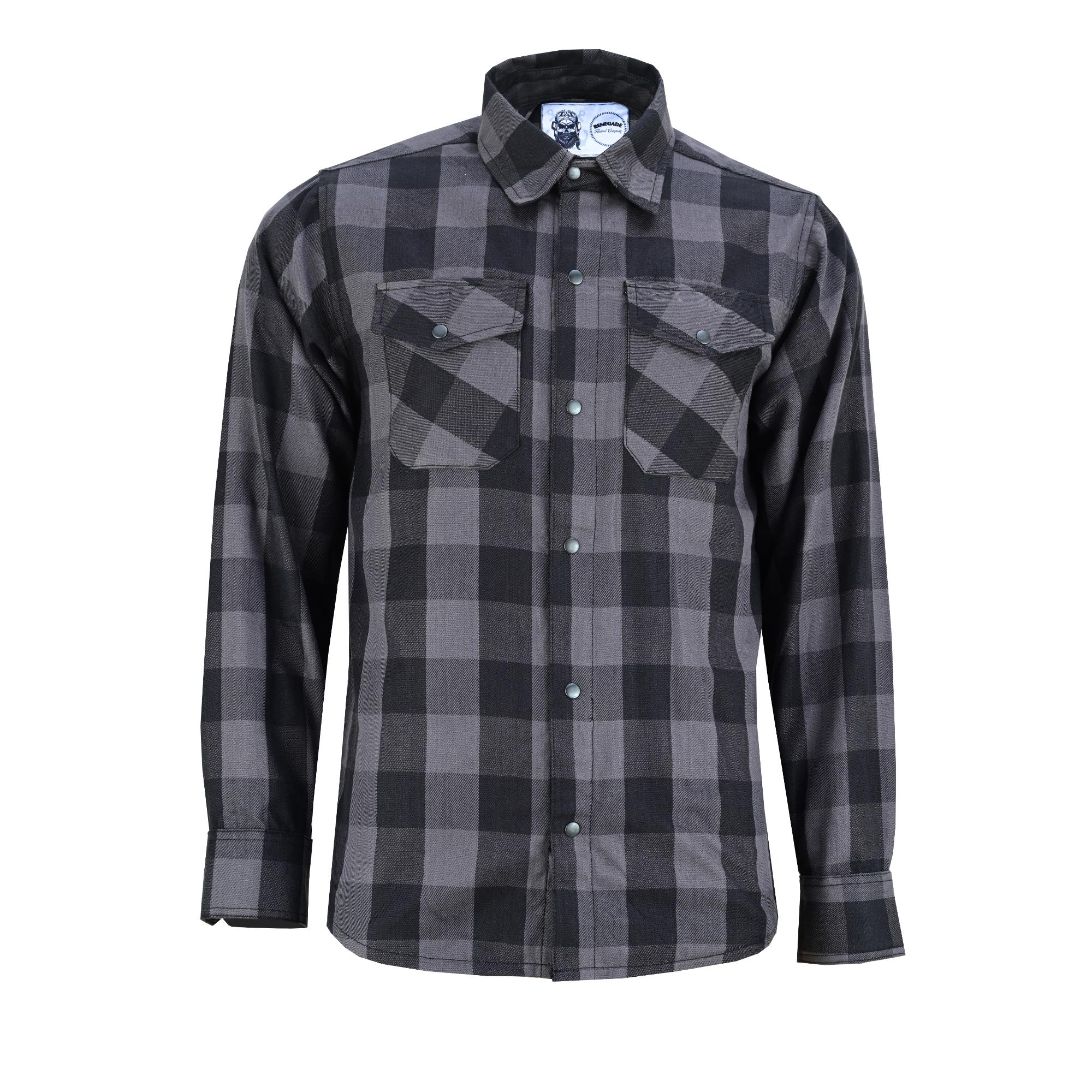 DS Flannel Shirt - Gray and Black