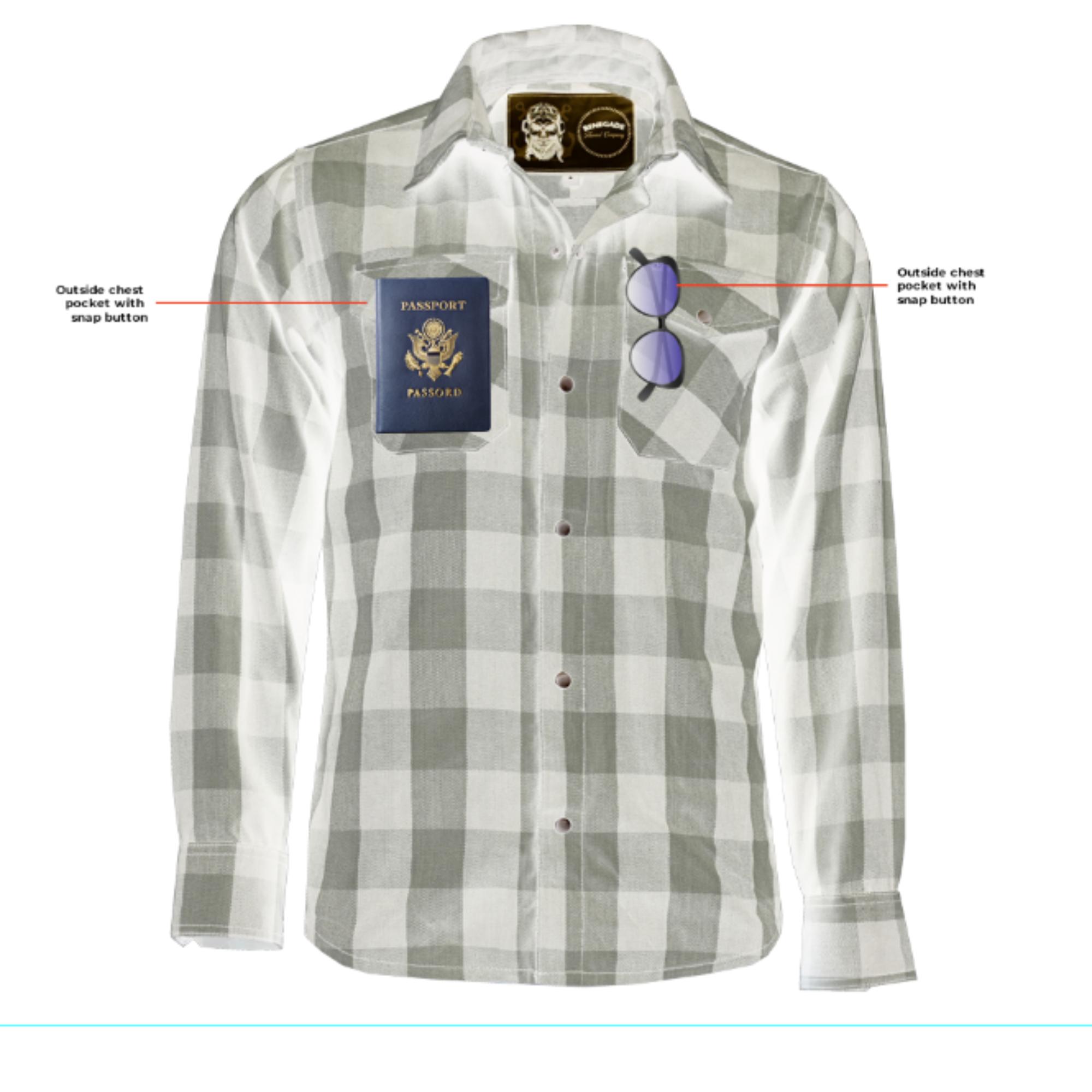 DS Flannel Shirt - Gray and Black