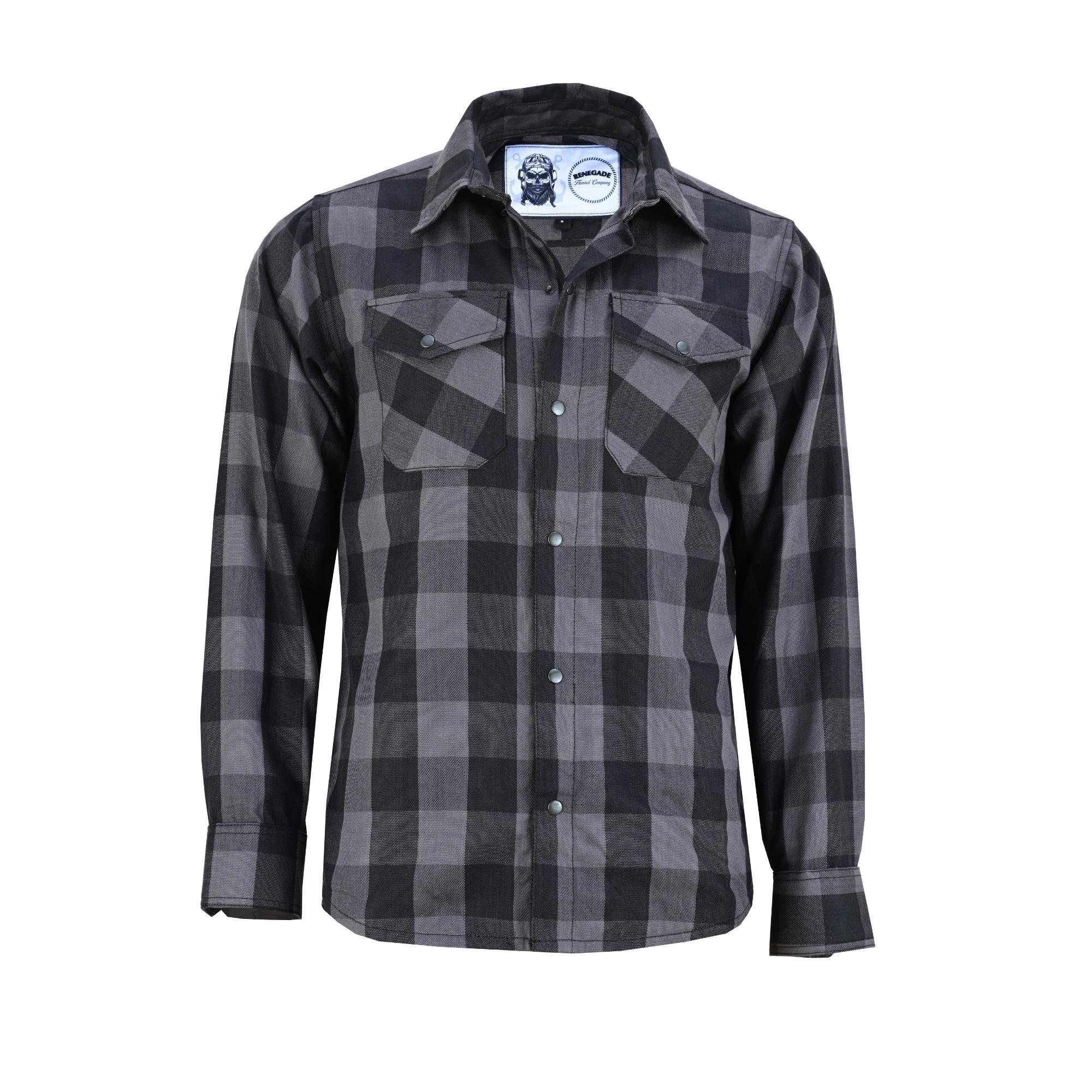 DS Flannel Shirt - Gray and Black