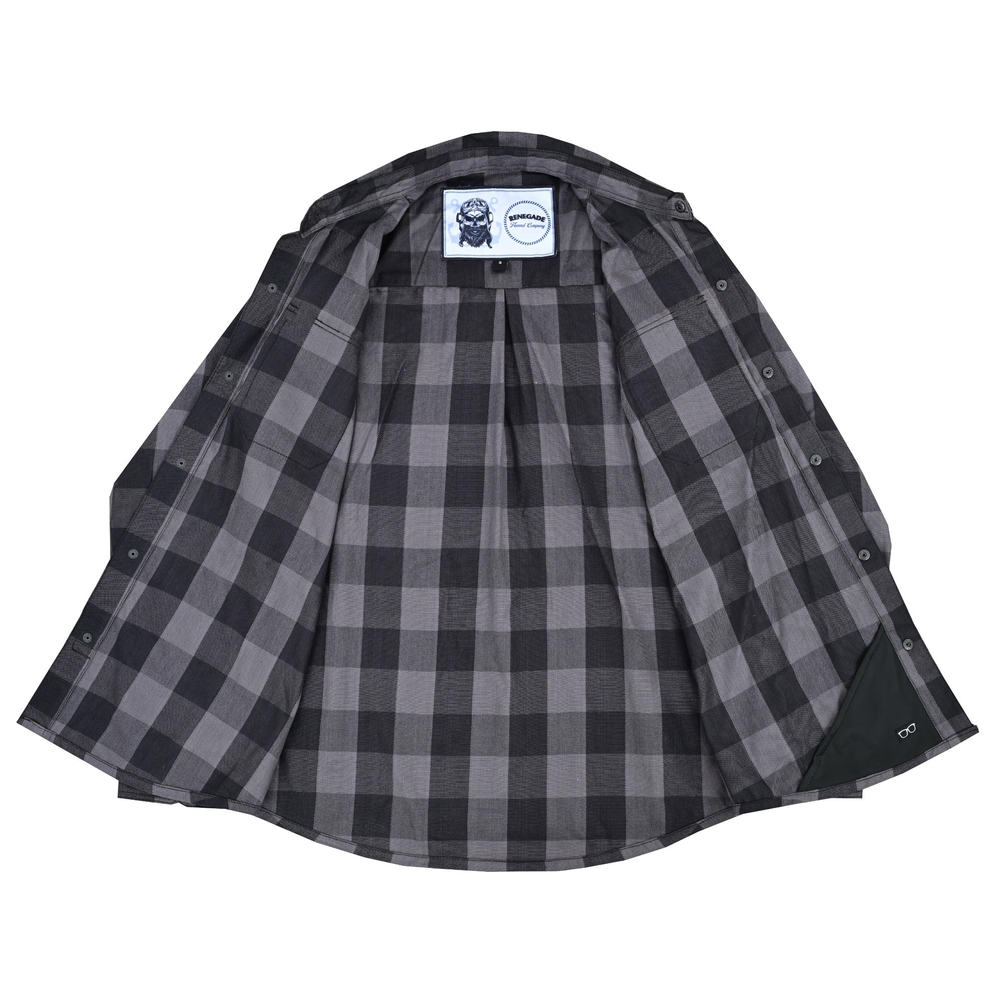 DS Flannel Shirt - Gray and Black