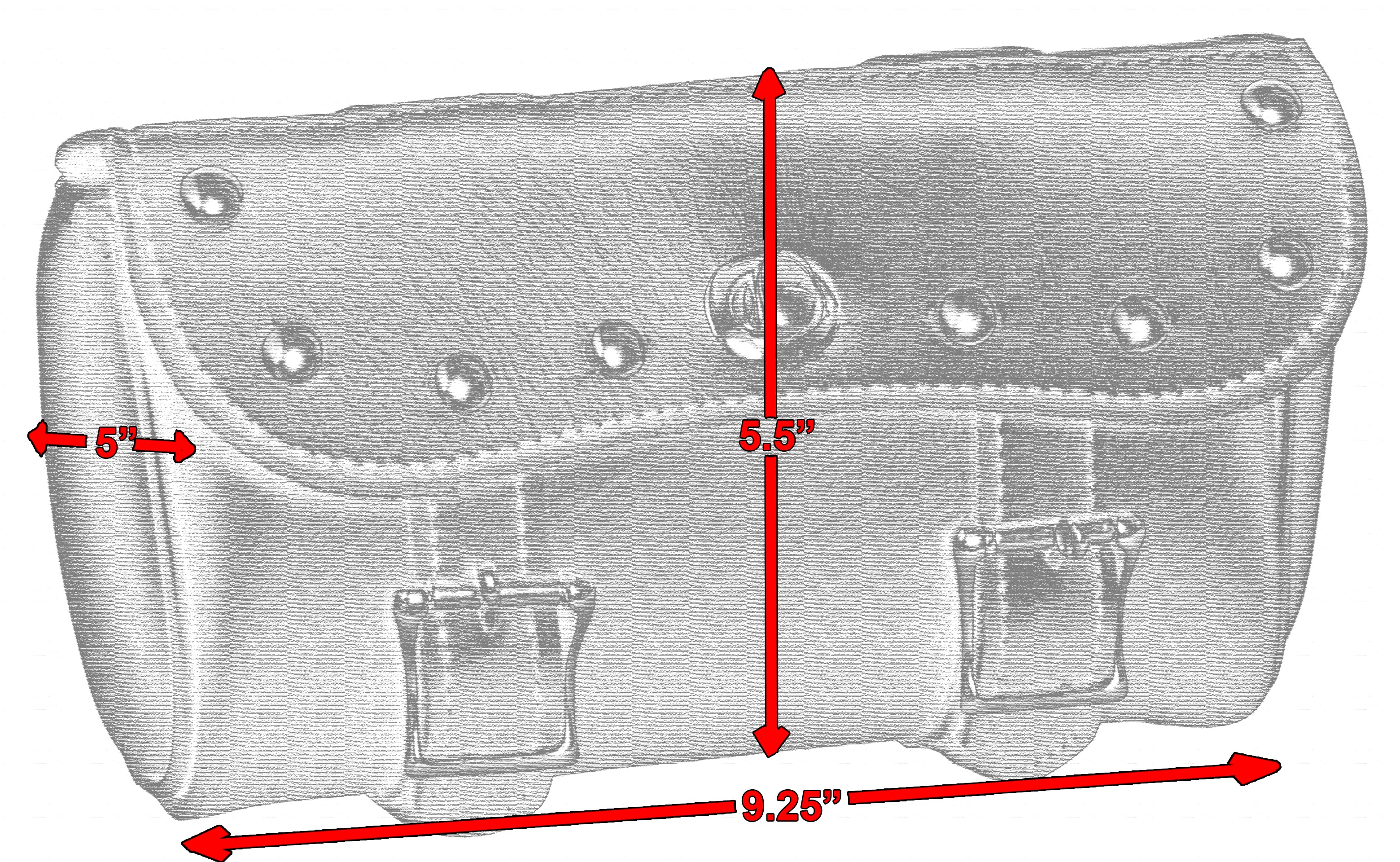 DS Two Strap Tool Bag w/ Studs