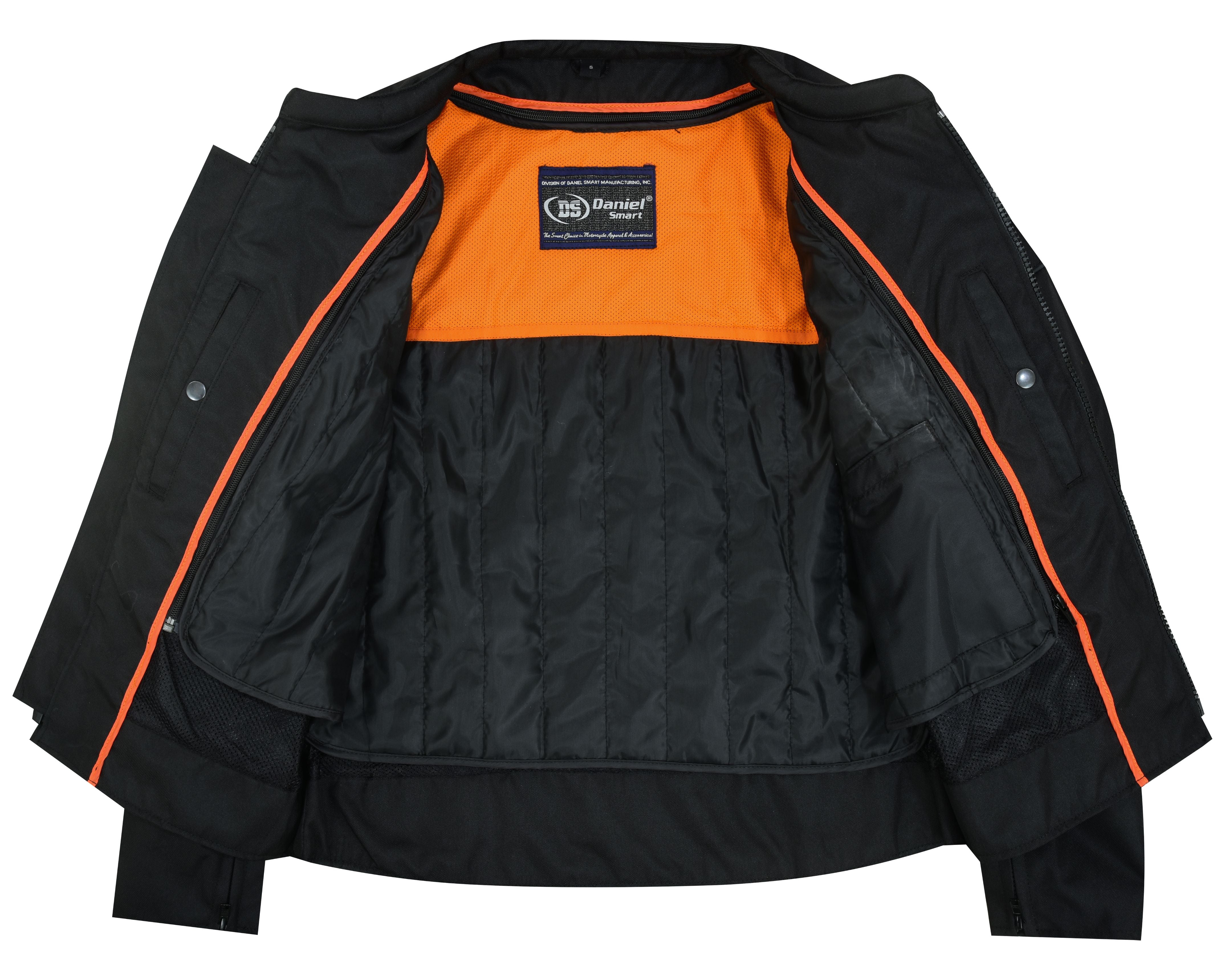 DS All-Season Men's Textile  Motorcycle Jacket with Reflective Stripes
