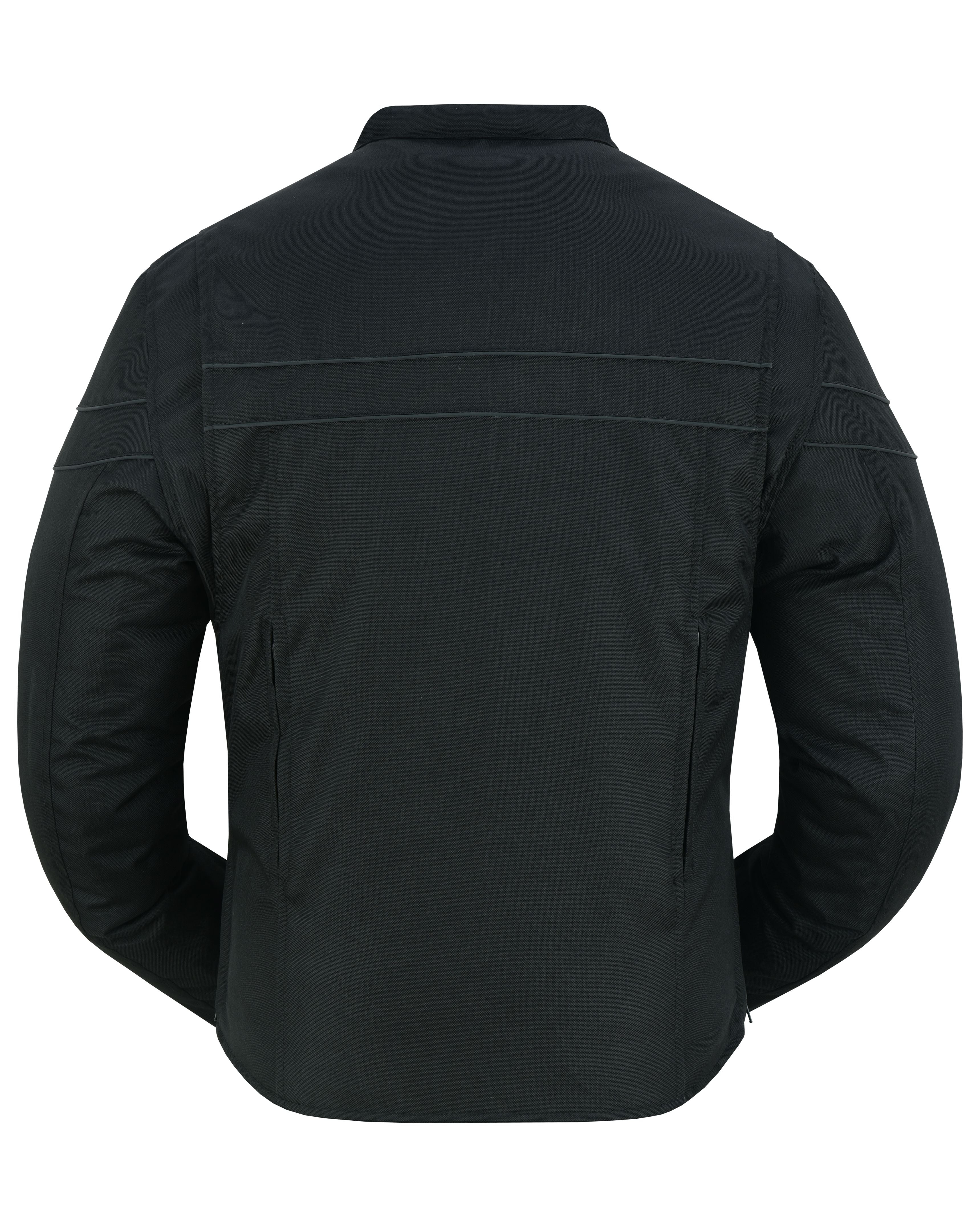 DS All-Season Men's Textile  Motorcycle Jacket with Reflective Stripes