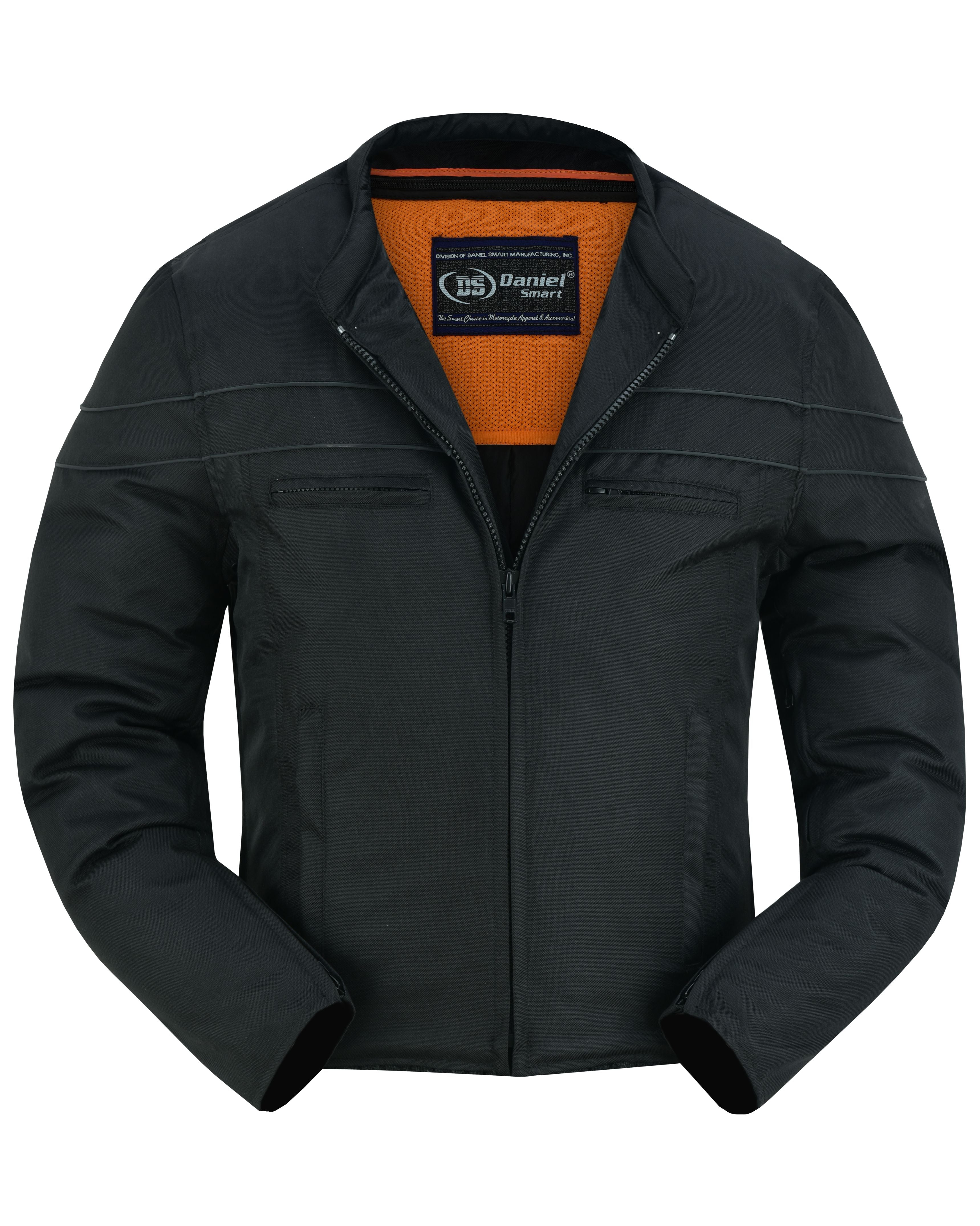 DS All-Season Men's Textile  Motorcycle Jacket with Reflective Stripes