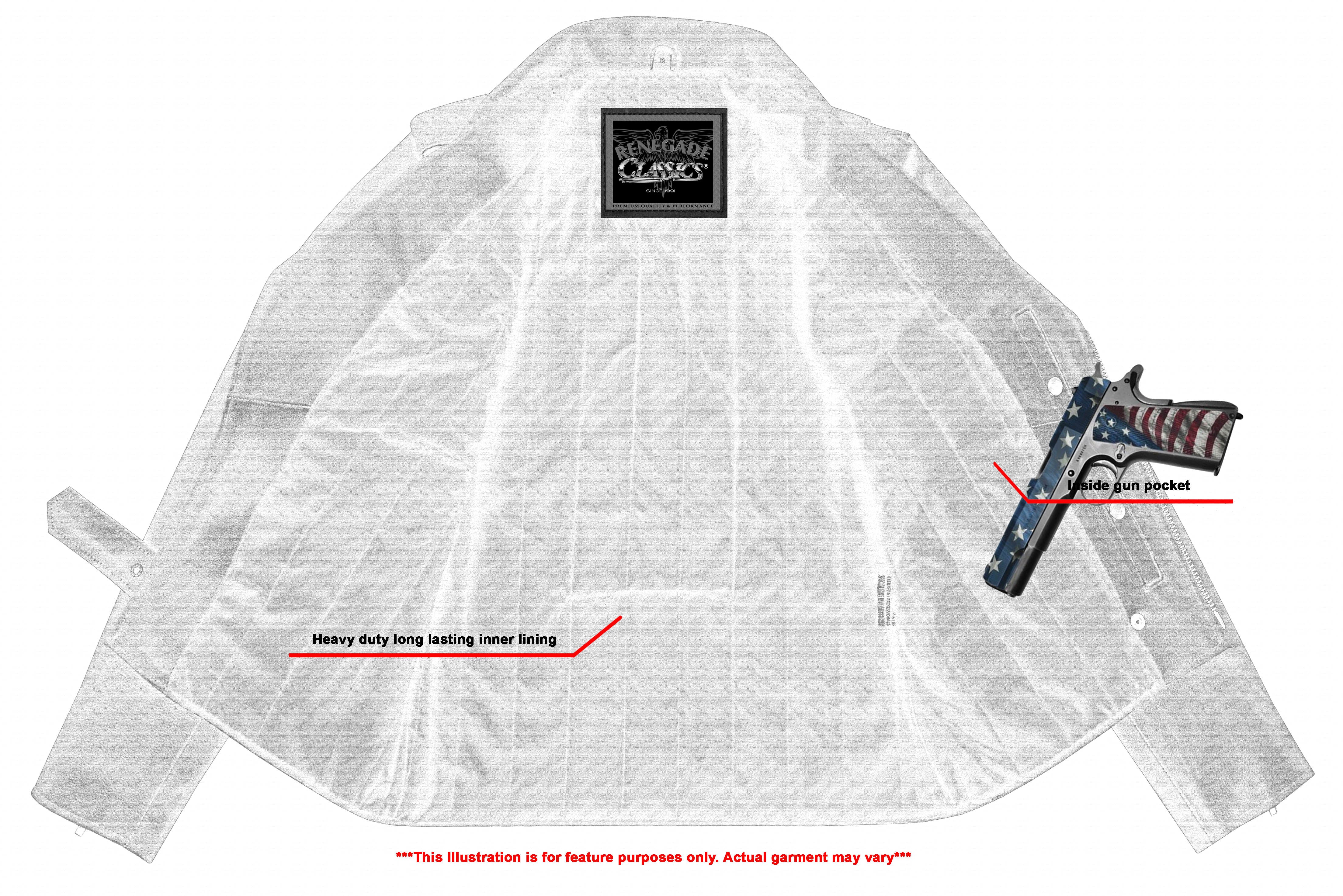 Dawn Rider Men’s Premium Black Leather Motorcycle Jacket