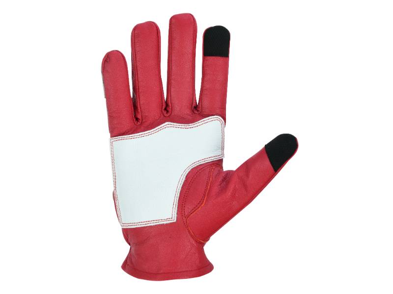 Skeletal Grip Red and White Skeleton Design Riding Glove
