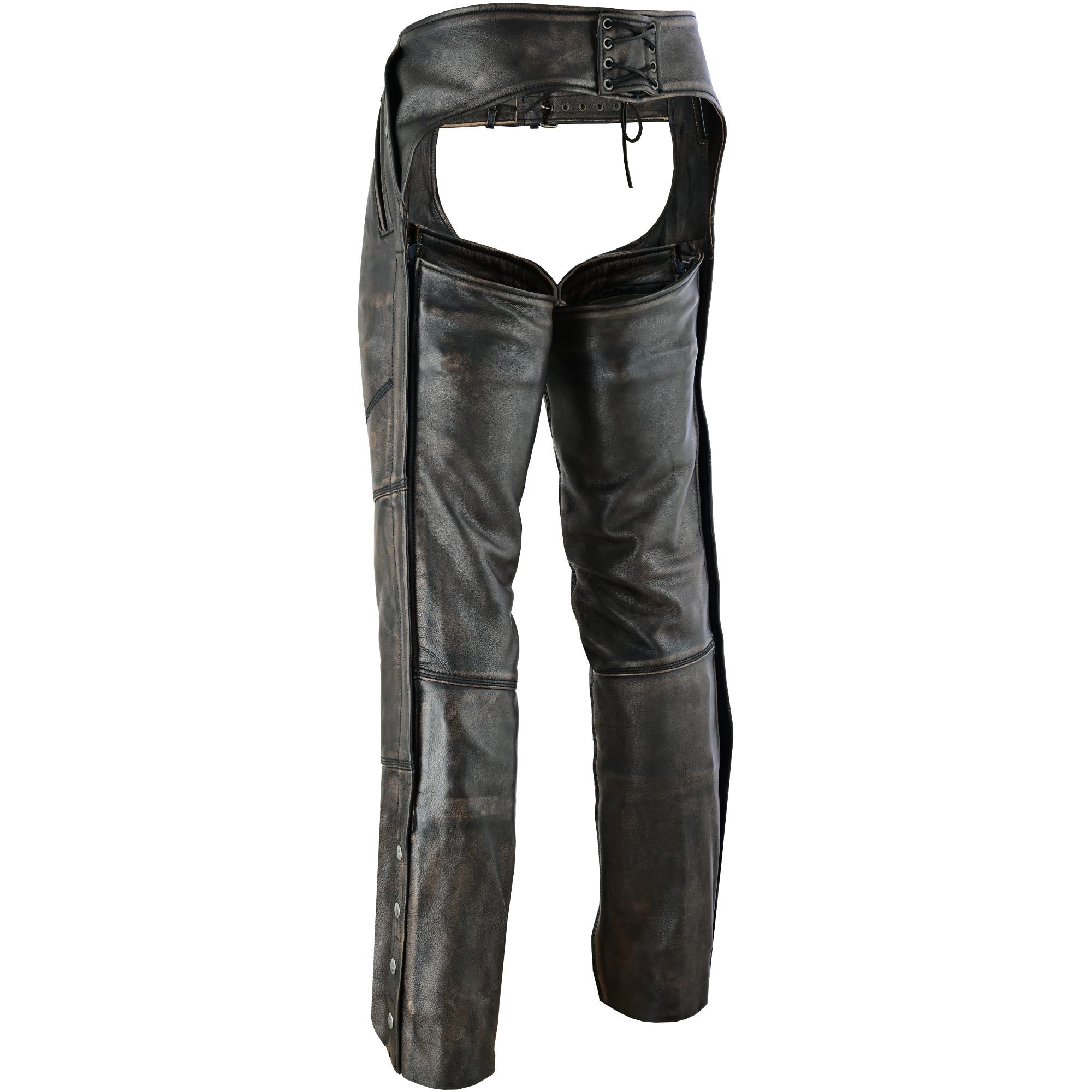 DS Unisex Four Pockets Insulated Chaps with Stretchable Inner Thigh