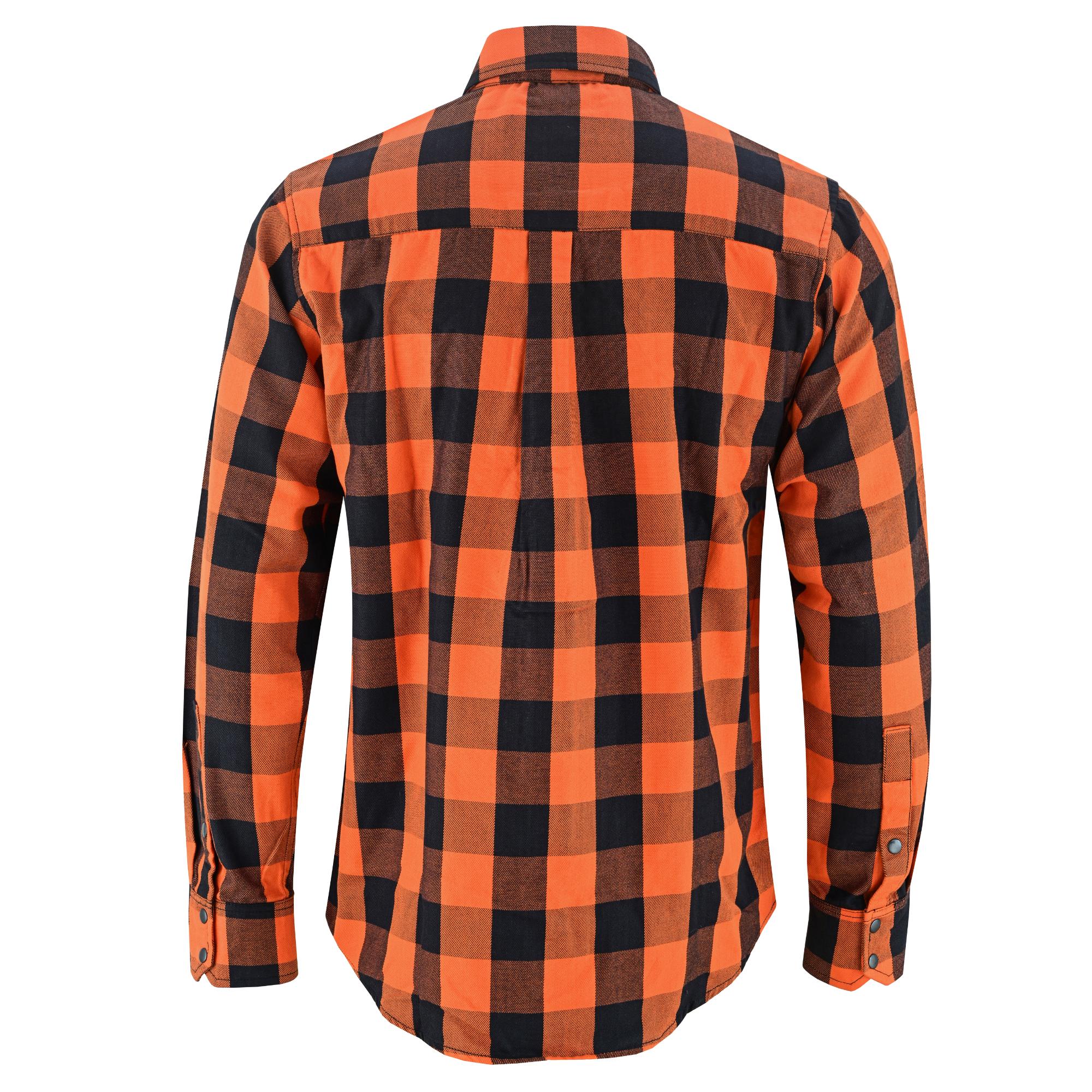 DS Flannel Shirt - Orange and Black