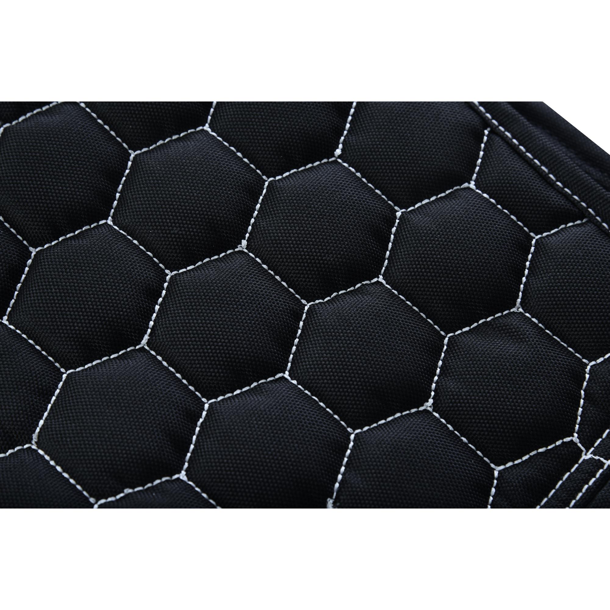 Men's Black Mesh Textile Vest with White Paisley Liner