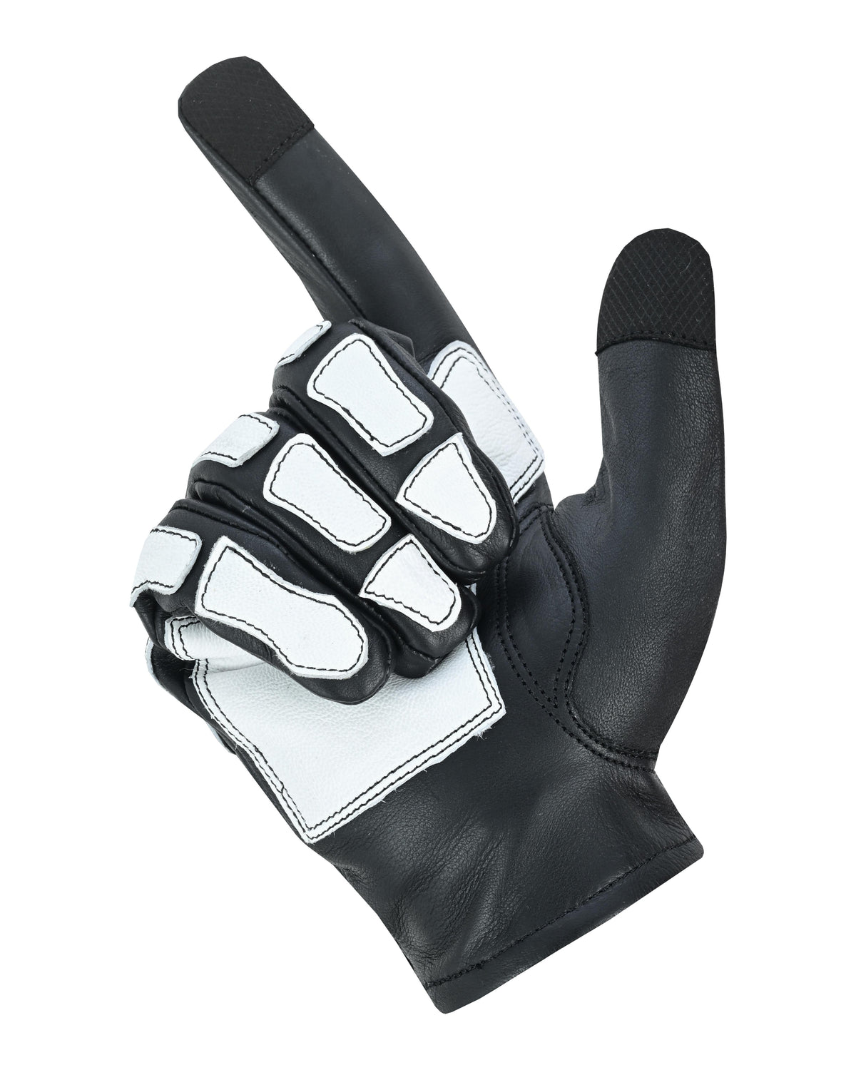 Glow Bones Black and White Leather Skeleton Glove – Antelope Creek Leather
