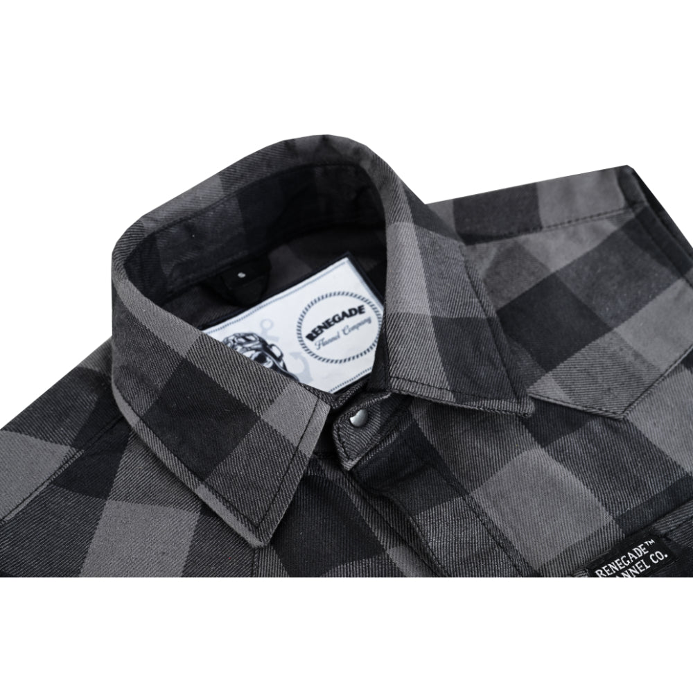 Gray Champ Men's Gray Black Sleeveless Flannel